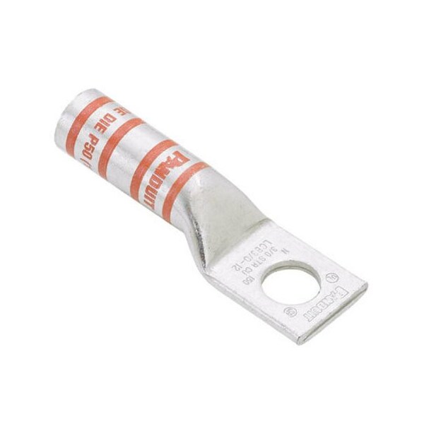 Panduit One-Hole Compression Lug, 2 AWG Max, Long Barrel, Copper, Brown LCB2-10-Q - main